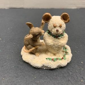Charming Tails Mouse and Snowman